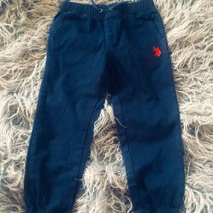 Navy Blue Boys Polo joggers